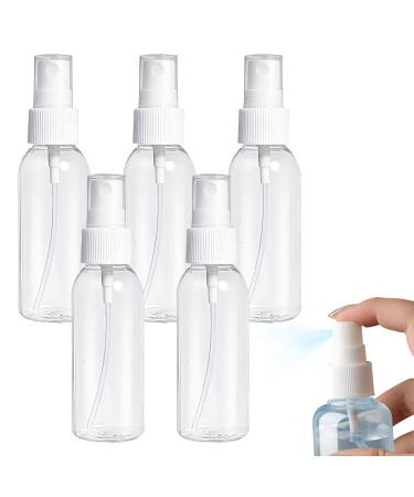 Sodwes 5 pieces 50ml spray bottle spray bottles Small small spray bottles for filling small spray bottles plastic spray bottle transparent empty fog spray bottle for travel cleaning