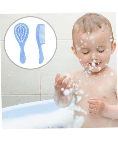 Healvian 3-Piece Baby Bath Set: Shampoo, Hair Brush, and Comb Kit for Kids | Head Massage and Cleaning Brush Included - Buy Online on GoSupps.com