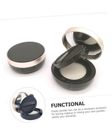 FRCOLOR Box Body Powder Black Container Makeup Container Dispenser Container Small Powder Container Makeup Powder Container Travel Pp Liquid Foundation Powder Puff - Buy Online on GoSupps.com