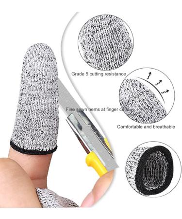 Operitacx 6 Pair Cut Resistant Finger Cots - Kitchen Cutting & Protective Sleeves for Safe Food Prep - Buy Online on GoSupps.com