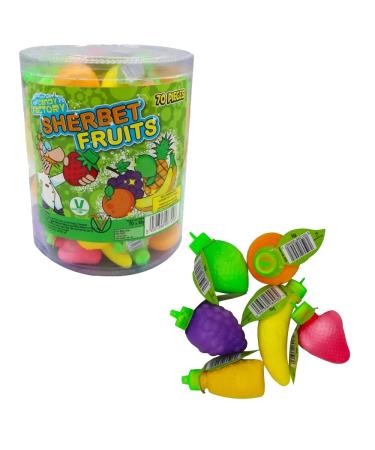 Crazy Candy Factory Sherbet Fruits 10g | Pick Any Number of Fruite Packs