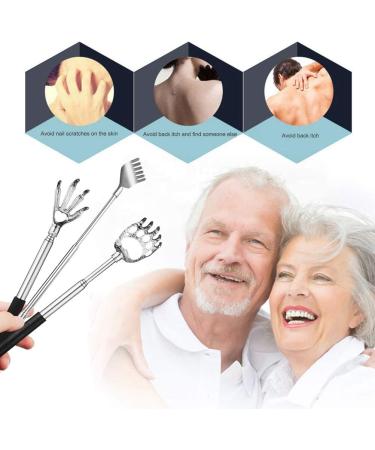 6-Pack Telescopic Back Scratcher Set - Extendable Bear and Eagle Claw Finger Scratchers - Black, Manual, Suitable for All Ages - Style 2 - Buy Online on GoSupps.com