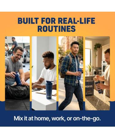 DADFUEL All-in-One Meal Replacement Shake for Men | 25g Whey Protein Isolate + 70+ Superfoods & Nutrients | Non-GMO Gluten-Free No Added Sugar | Smooth Taste Easy Mix | 15 Servings Chocolate 32 Ounce (Pack of 1) - Buy Online on GoSupps.com