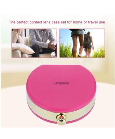 ANGGREK Portable Contact Lens Case with Mirror - Pink Soaking Storage Kit for Travel | Buy Internationally - Buy Online on GoSupps.com