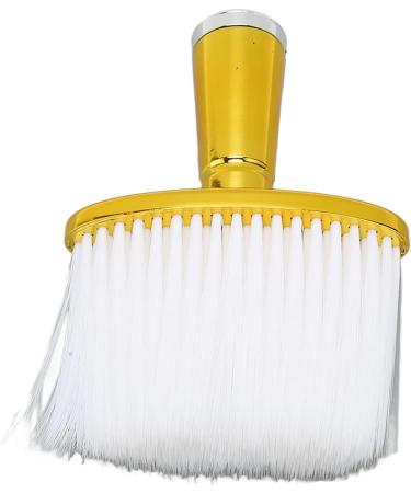 Qukaim Barber Brush Neck Face Duster Brush Electroplated Handle for Salon and Home Loose Hair Remover - Buy Online on GoSupps.com