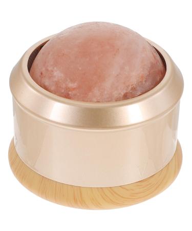 Lurrose Massage Roller Himalayan Salt Ball Massager Manual Cold Massage Roller Ball for Sore Muscles Self Body Relaxing