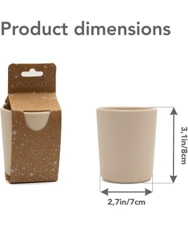 Soft Blush 6 Oz My First Cup | 100% Food-Grade Silicone | Easy Grip Handles | Non-Slip & Soft | Dishwasher Friendly - Buy Online on GoSupps.com
