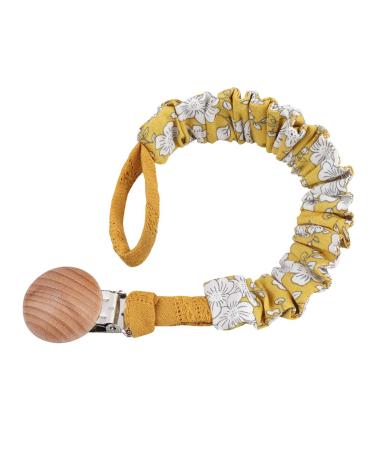 Handmade Baby Pacifier Chain | Teething Clips & Beech Wood Toy for Newborns | Soft Cotton Chewable Pacifiers - M48 - Buy Online on GoSupps.com