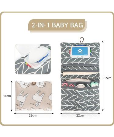 Shop Hioqfr Diaper Bag Organizer | Compact Baby Diaper Tote for On-the-Go | Ideal Diaper Pocket & Changing Pouch - Buy Online on GoSupps.com