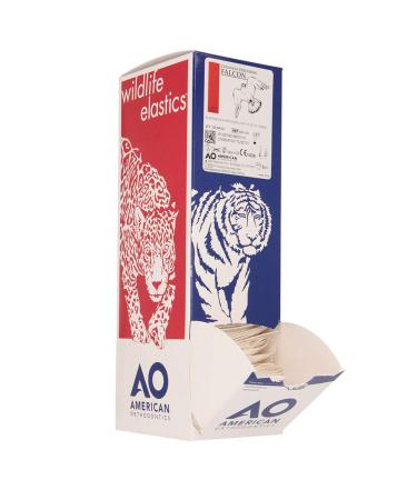 American Orthodontics Falcon Wildlife Elastics | 1/4 Size 2.5 O | 100 Packs Per Box, 10,000 Elastics | Made in USA | Top Quality Latex Tubing - Buy Online on GoSupps.com