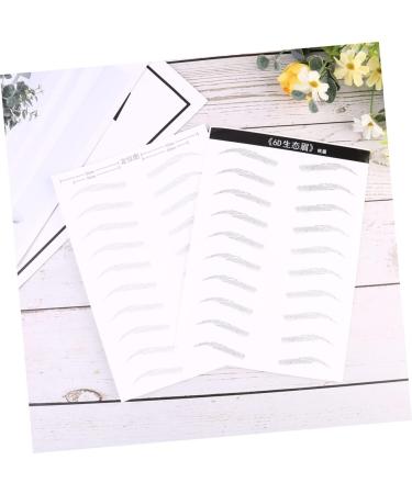 FOMIYES 2 Pairs Black Makeup Black Stickers Eyebrow Stickers Eye Brow Supplies The Lazy 3d Water-based - Buy Online on GoSupps.com