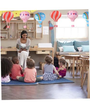 Rainbow Hot Air Balloon Ceiling Lamp - Colorful Shadow Lantern for School & Shopping Center Decoration - Buy Online on GoSupps.com
