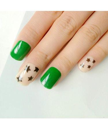 Shop Stylish Shiny Green Artificial Nails | Complete Cover Fake Nail Tips for Fashionable Ladies - Fast International Shipping - Buy Online on GoSupps.com