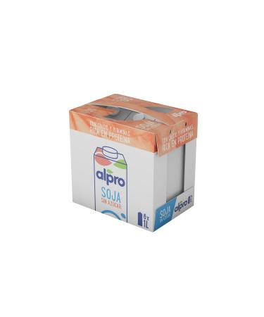 Alpro Soya Drink Vanilla & Sugar-Free Plant-Based Vegan Drinks - 8x1L Pack | International Shipping - Buy Online on GoSupps.com