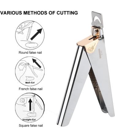 Acrylic Nail Clipper Professional U Shape Nail Clipper Stainless Steel Artificial Nail Trimmer Nail Art Fake Nail Clipper Salon Home Nail Art Tools - Buy Online on GoSupps.com