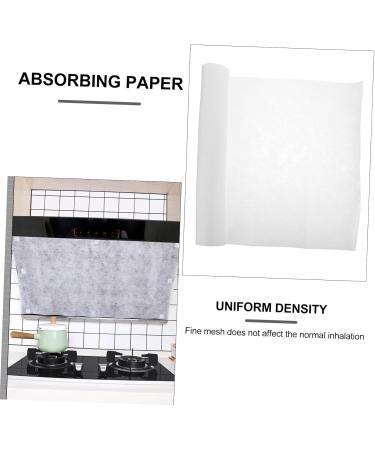 Ipetboom 2 Rolls Anti-Smoke Oil-Absorbing Paper Range Hood Filter Paper Strainer Cookwear Oven Hood Filter Paper Grease Filter Paper Filter Membrane White Oil Absorption Non-Woven Fabric - Buy Online on GoSupps.com
