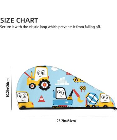 Building Truck Microfiber Hair Towel | Super Absorbent Coral Velvet Wrap for Long Curly & Thick Hair - Buy Online on GoSupps.com