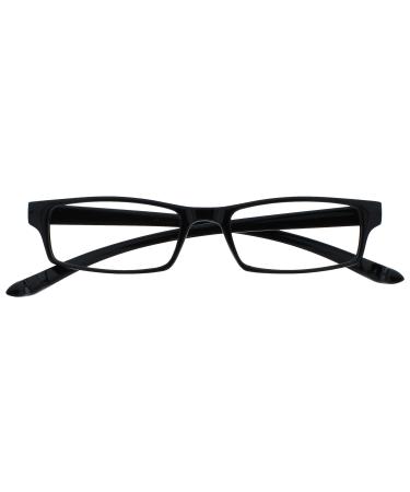 The Reading Glasses Company Black Neck Readers Men Women Spring Hinges R20-1 +1.50