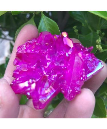 Natural Crystal Rough 1pcs Beautiful red Flame Aura Quartz Crystal Cluster Specimen - Buy Online on GoSupps.com