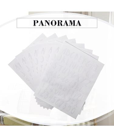 8 Sheets White 1 Inch Vinyl Cursive Alphabet Letter Sticker Set - Self-Adhesive Pantry Labels for Kitchen Containers, Scrapbooking - Grad Cap, Mailbox Signs - Jar Labels - Buy Online on GoSupps.com