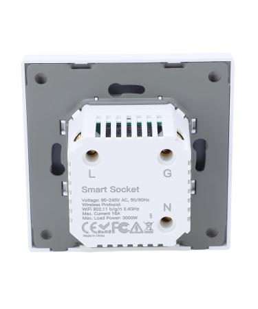 16A Smart Socket - Wall Timing Panel 1 Way Smart Outlet with Screw & User Manual for Home - Buy Internationally! - Buy Online on GoSupps.com