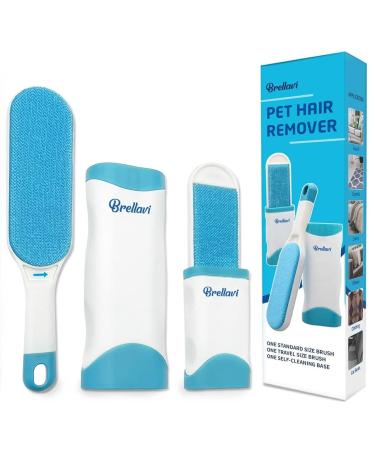 Pet Hair Remover -Dog Hair Remover For Clothes-Better than Lint Rollers for Pet Hair, Dog Hair Remover- Lint Remover Brush - Remove Cat and Dog Hair, Lint from Clothing, Couch, Furniture, Bedding Blue