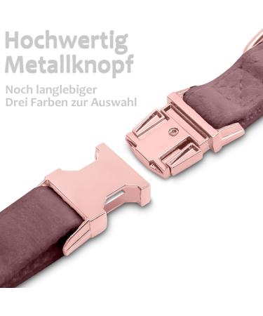 Shop Asvin Dark Pink Velvety Dog Collar - Soft Comfortable & Removable Fly | Perfect for Weddings Birthdays & Parties - Multi-Color Options Available - Buy Online on GoSupps.com