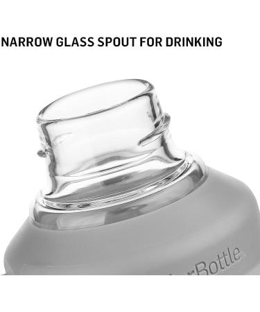 BlenderBottle Mantra Glass Shaker Bottle - 20oz Plum Protein Mixer - Buy Online on GoSupps.com