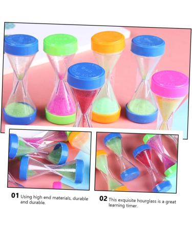 Bestonzon 120 PTH Mini Sand Clock - Miniature Hourglass Countdown Timer for Kitchen Office & School - 6 Colorful Pieces (6.7x2.8cm) - Buy Online on GoSupps.com