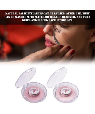 Buy Self Adhesive Waterproof Fake Eyelashes - Reusable Natural Fluffy Lashes (2 Pairs) - Shop Now - Buy Online on GoSupps.com