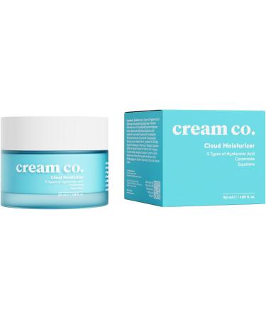 Cloud Moisturiser 50ml Face Cream for Women and Men Sensitive Skin Hyaluronic Acid Ceramides Squalene Hydrates Repairs Moisturizes and Soothes Skin Face Cream - Buy Online on GoSupps.com