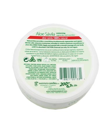 Avena Aloe Savila Body Cream - Moisturizing & Regenerating - 6.7 oz - AMTC by Instituto Espa ol | International Shipping - Buy Online on GoSupps.com