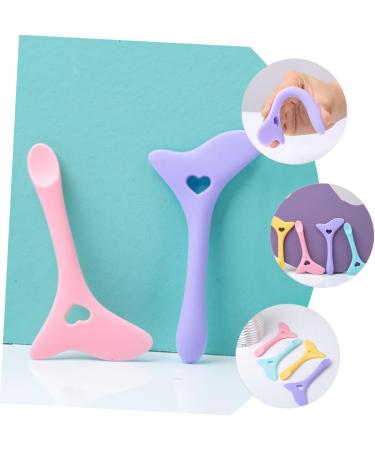 Mikinona Eyelashes Kit Eyeliner Aid Creamy Eyeshadow Lash Kit Mascara Drawing Aids Marscara Drawing Aid Multifunction Spoon 11.7X5.9CM Violet - Buy Online on GoSupps.com