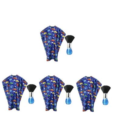 FRCOLOR 4 Sets Children's Barber Cloth Haircut Cape Haircutting Cover Barber Cape for Hairdressing Cape Rainbow Hair Clips Hair Cutting Kit Capes for Fabric