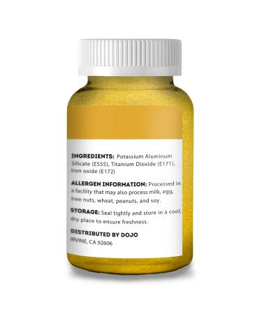 Kate Naturals Edible Metallic Gold Dust (.5oz/14g) for Cake Decorating - Vegan & Gluten-Free Chocolate Baking Formula for Edibles & Cookies - Buy Online on GoSupps.com