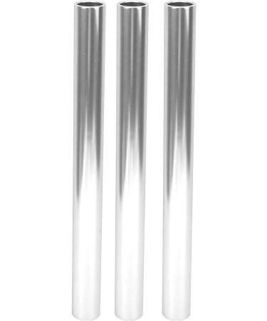 Keenso 3 Pcs Aluminum Alloy Relay Race Baton - Silver | Track & Field Sports Game Props - Buy Online on GoSupps.com