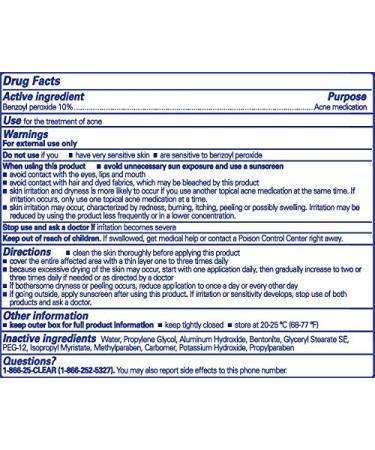 Clearasil Stubborn Acne Control 5 in 1 Spot Treatment Cream 1 oz - Maximum Strength Benzoyl Peroxide Medication for Blocked Pores, Pimple Size, Excess Oil, Acne Marks & Blackheads - Buy Online on GoSupps.com
