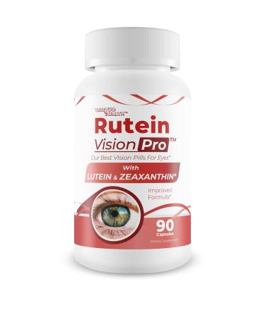 Rutein Vision Pro - Our Best Vision Pills For Eyes - Vitamin A Vision Capsules - Vision Improvement Pills - Rutein Supplement For Eyes - Rutein Eyebright Eye Red Root Hack For Retina Clear Ocular Clog