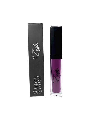 Zesh Highly Pigmented Purple Matte Lipstick - Full Coverage Longwear Shine-Free - 6g | Made in Canada - Shop Internationally - Buy Online on GoSupps.com
