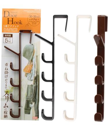 KICHOUSE 3pcs Hat Wall Hanger Hat Hanging Hooks Over The Door Hanger Coat Hanger Aisle Five Sections - Buy Online on GoSupps.com