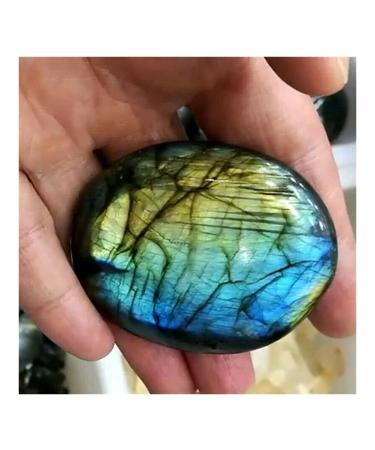 for Natural Labradorite Quartz Crystal Polished Palm Stone Ore Rock Reiki Specimen 40-50mm Stone Mineral Specimen