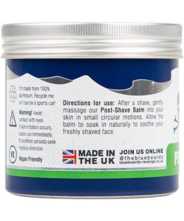 The Bluebeards Revenge Vegan Post Shave Balm 150ml - Soothing and Moisturizing Aftershave for Men - Buy Online on GoSupps.com
