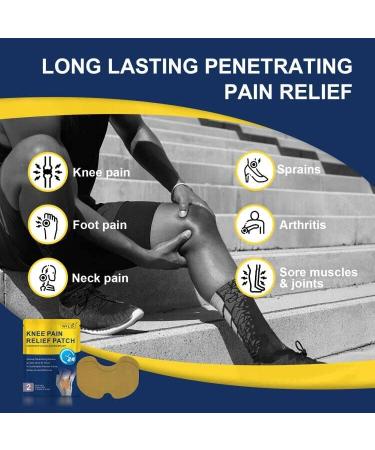 Large Knee Pain Relief Patch | Maximum Strength | Fast Acting & Long Lasting | Arthritis Relief for Lower Back, Joints & Neck | Heat Patches for Pain Management - 12 Patches - Buy Online on GoSupps.com