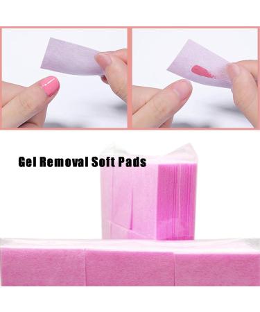 Tingdongwei 900 Pcs Lint-Free Nail Cotton Pads - Essential Nail Wipes for Manicure & Polish Remover - Pink - Buy Online on GoSupps.com