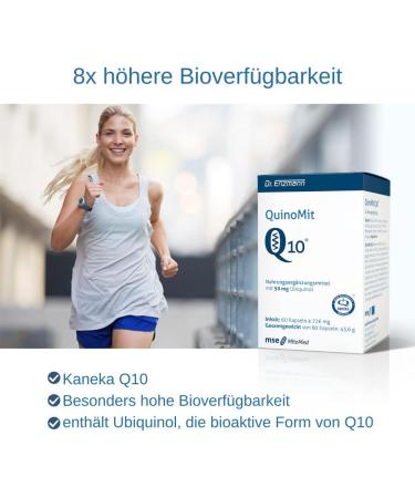 Buy QuinoMit Ubiquinol Coenzyme Q10 - 60 Vegan Capsules (50mg) - High Dosage Made in Germany | Dr Enzmann - Buy Online on GoSupps.com