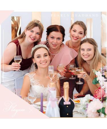 Flayem Rhinestone Flower Headband Glitter Padded Wide Hair Band Bridal Wedding Hair Hoop Accessories for Women and Girls (Gold) - Buy Online on GoSupps.com
