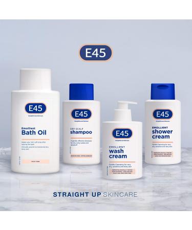 E45 Dermatological Dry Scalp Shampoo 200ml - Pro Vitamin B5 Hydrating Shampoo for Dry Scalp Relief - Anti Dandruff, Perfume Free - Buy Online on GoSupps.com