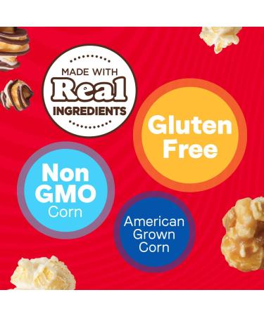 Popcornopolis Gourmet Caramel Corn Popcorn Snack Bags - 9.5 Oz - Buy Online on GoSupps.com