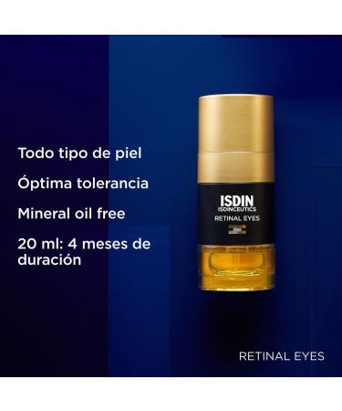 ISDIN Isdinceutics Retinal Eyes 20 ml serum for the eyes with retinal wrinkles bags and circles under the eyes compactness clarity and fatigue suitable for all skin types - Buy Online on GoSupps.com