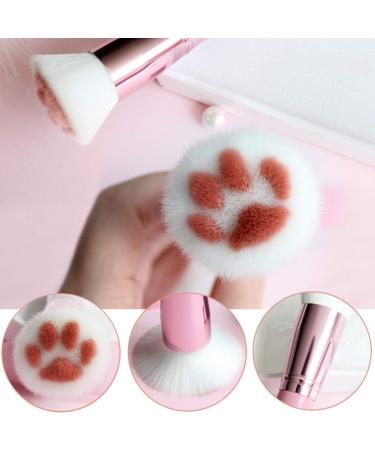 Professional Cat Paw Makeup Brush Soft Fiber Bristles for Perfect Blending Suitable for Foundation Pre Makeup and Repairing (b) - Buy Online on GoSupps.com